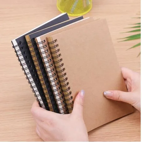 Coil Spiral B6 Diary Notebook Grid Paper Daily Weekly Planner Agenda Notepad School Office Supplies Stationery