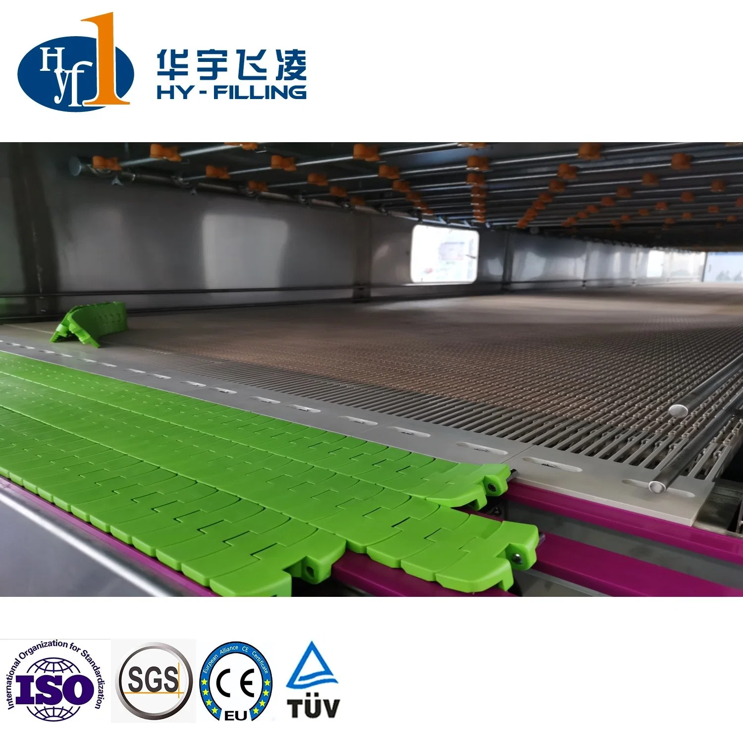 China Bottle Hy-Filling Carbonated Soft Soda Drink Making Machine CSD Drink Production Line CO2 Mixer Chiller Warm Tunnel Warming Tunnel