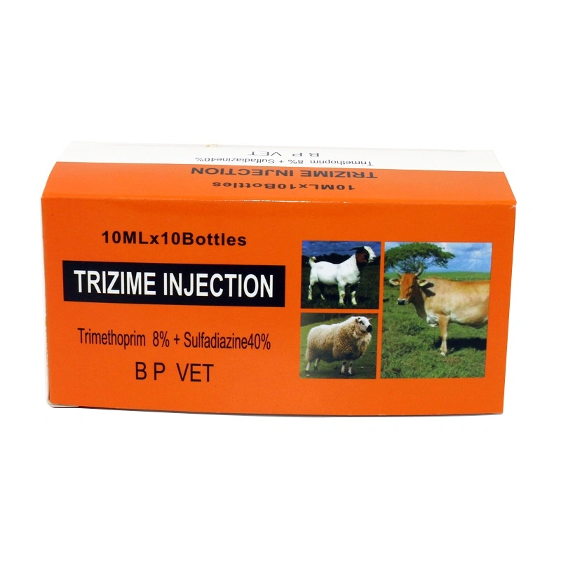 Cow Medicine Wholesaler Pharmaceutical Factories Supply Sulfadzaine 40%+Tmp 8% Injection for Sheep