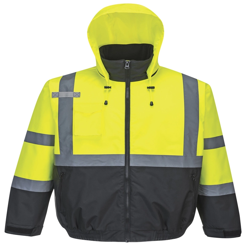 Winter Windproof Jacket High Visibility Safety Work Wear Reflective Clothes