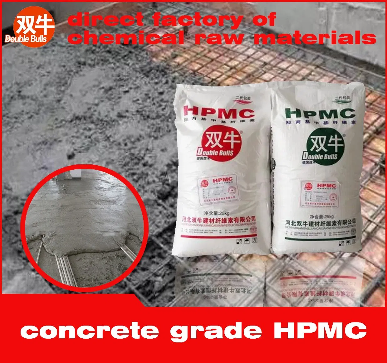 Hydroxy Propyl Methyl Cellulose/HPMC as Chemical Additives in Mortar, Cement Plaster, Putty, Tile Adhesive Big Plant