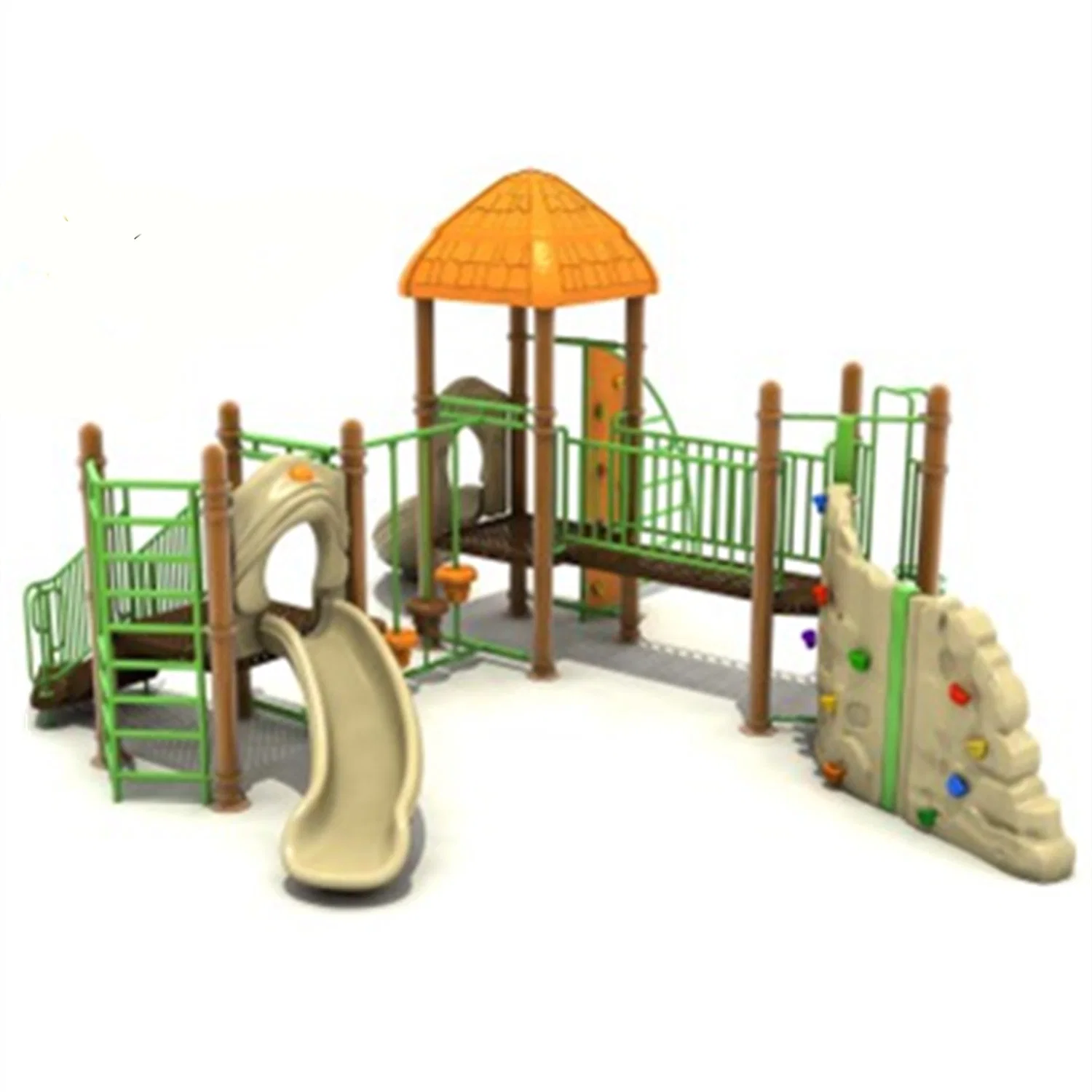 Outdoor Kids Playground Amusement Park Equipment Slide Rock Climbing 373b