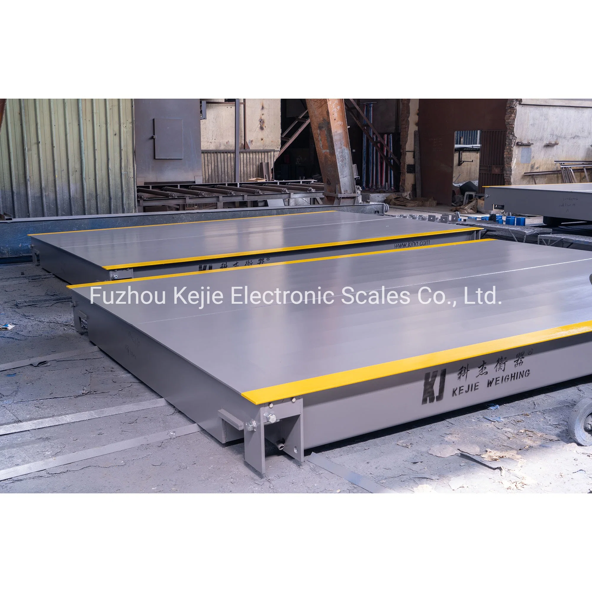 China Kejie Factory 60t 3X16m /18m /20m /24m Steel Deck Truck Weighbridge /Truck Scale with or Without Weighing Controller for Industrial Application