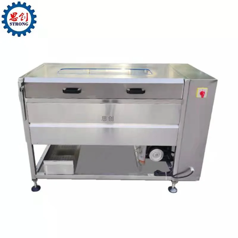 Industrielle Bürsten Reinigung Ingwer Waschen Peeling Maschine Karotte Peeler Maschine