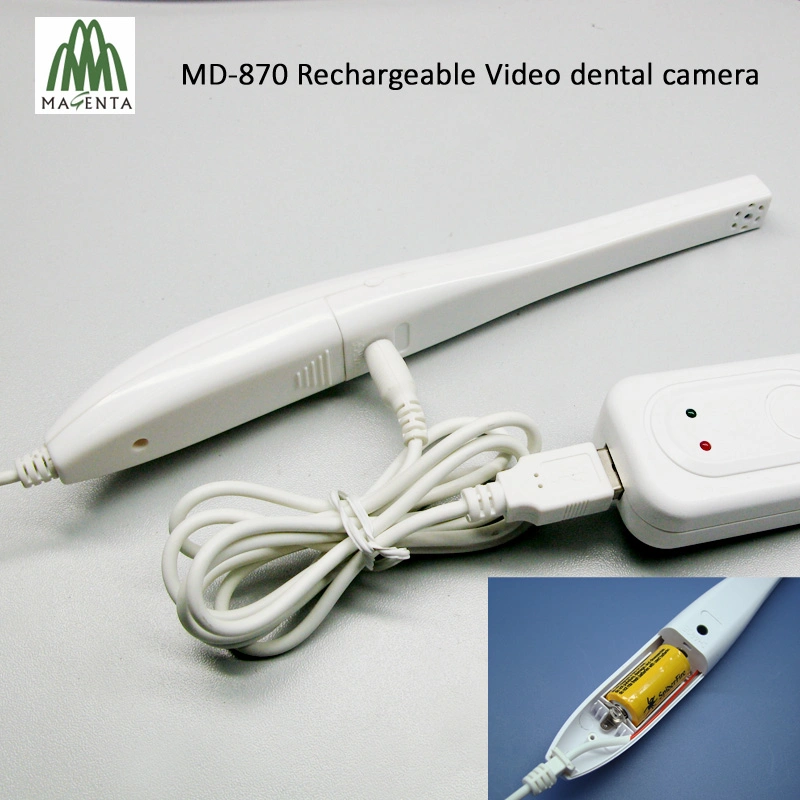 (Magenta) Simple Video out Dental Camera Unit for TV Monitor