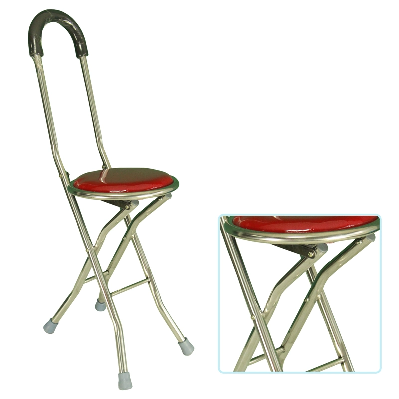 Medical Equipment Good Quality Aluminum Alloy Stainless Steel Materials Walking Aid Chair Walking Stick