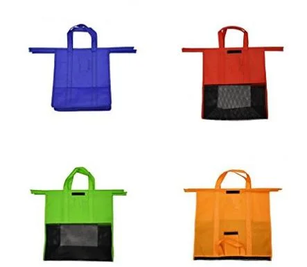 Custom Reusable Folding Nonwoven Shopping Cart Bag