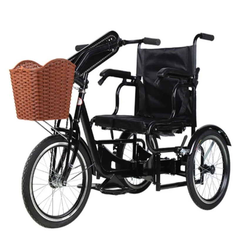 Handicapped Disabled Electric Rear Handy Capped 9 Seat Passenger Tricycle for Disabled