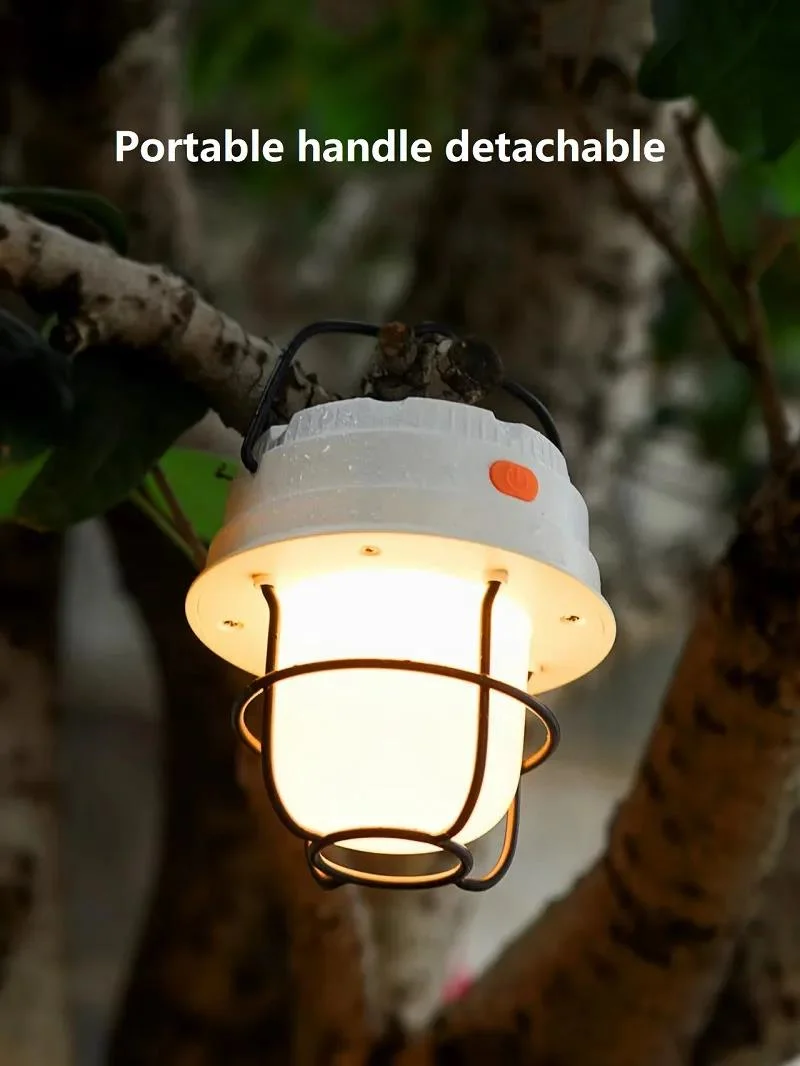 Nouvelle lampe murale portable 3*AAA Dry Battery LED Vintage Lanterne lumières tente suspendue extérieure lampe de camping rétro