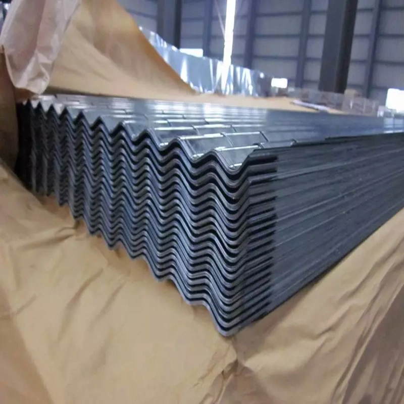 PVC Film Galvanized Steel Zinc Coating Wavy Corrugated Steel Sheet for Roofing Sheet