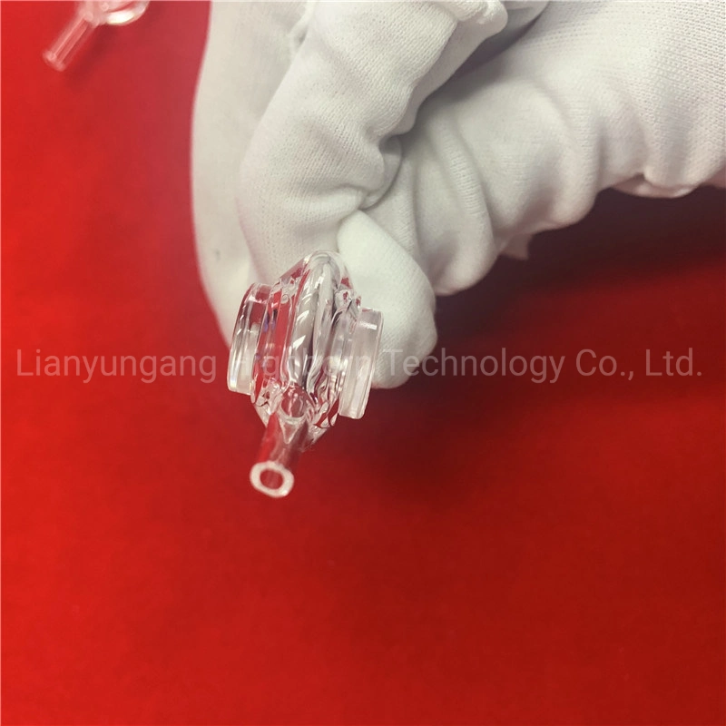 Customized Clear Special Shape High UV Transmission Quartz Glass Flow Cell Cytosense Series Instruments