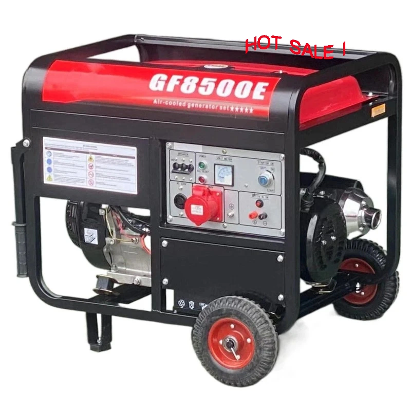 Generador portátil de gasolina low Noise 2kW 3kw 5kw 6Kw Con AC trifásica