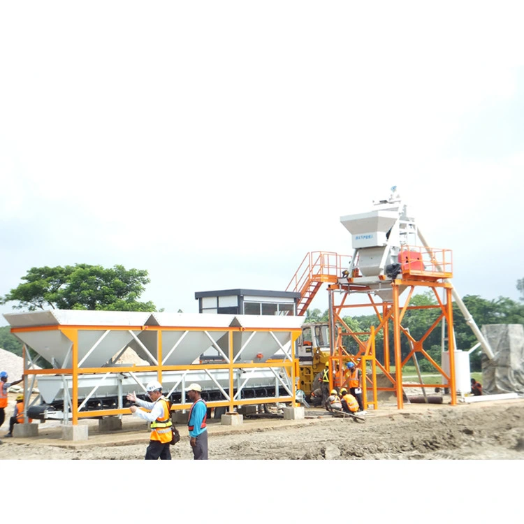 Factory Price 25 ~240m3/H Belt Conveyor Type Wet Ready Mixed Concrete Mixing Batching Plant with Steel Cement Silo (HZS)