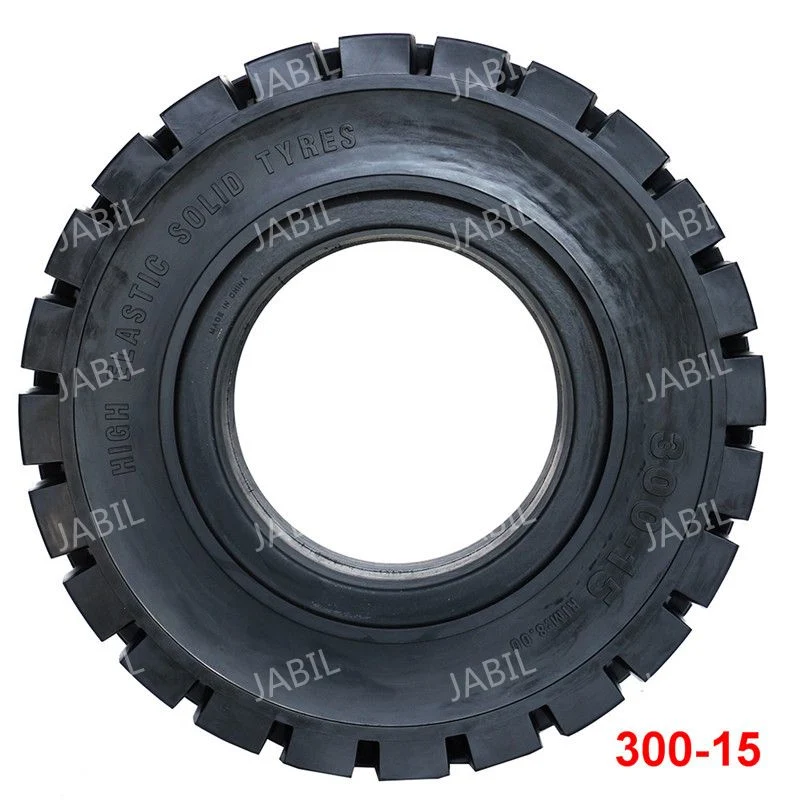 Hot Selling Rubber Solid Tires in China 300-15 Tubeless Tires for Forklifts