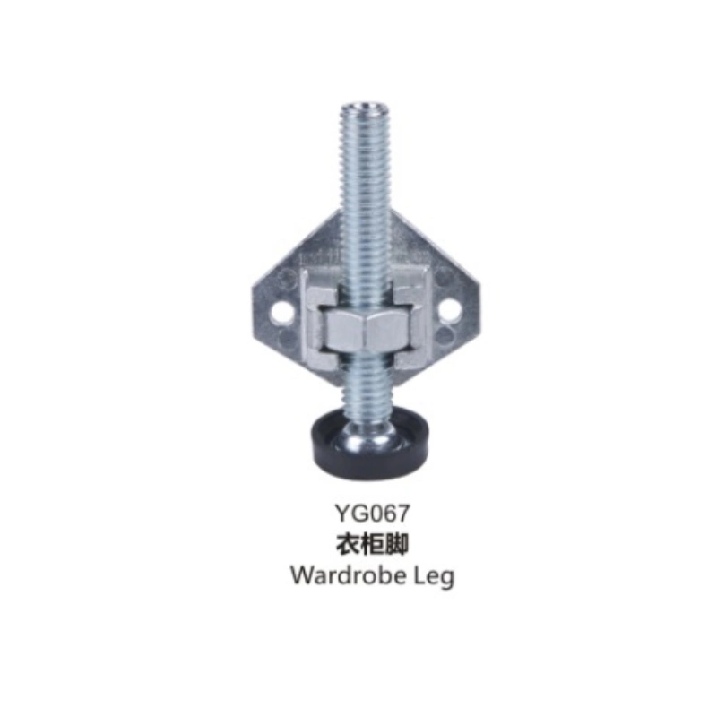 Yg080 Adjustable Support Legs in Metal in Silver for Cabinets