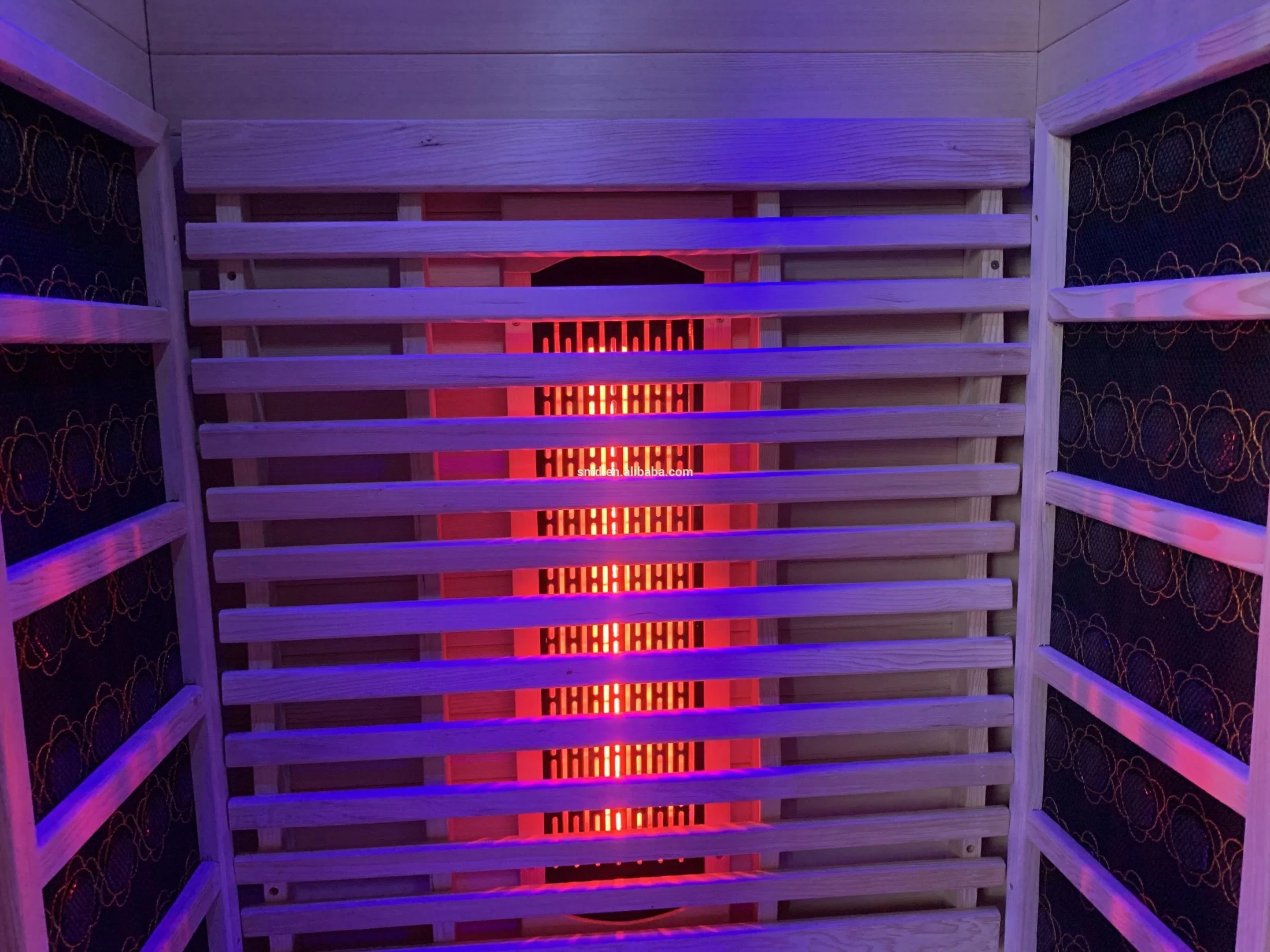 1 People Hemlock Wood Dry Steam Sauna Rooms High quality/High cost performance  Far Infrared Sauna