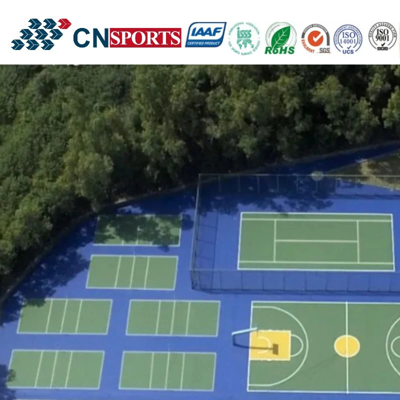 Eco-Friendly Material High Rebound Customized Silicon PU Tennis Court