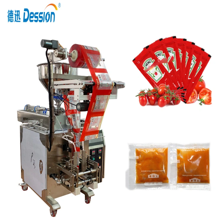 60 Bags/Min Ketchup Tomato Sauce Paste Liquid Sachet Packaging Machine Price