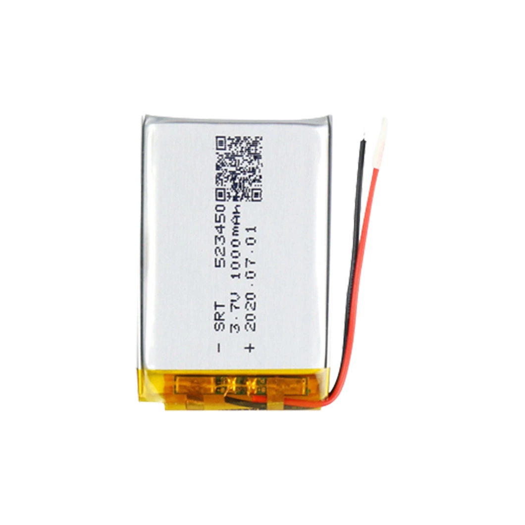 Bateria para Smart Watch Factory Mobile Phone Battery 523450 1000 mAh Bateria de lítio de polímero de ventoinha pequena