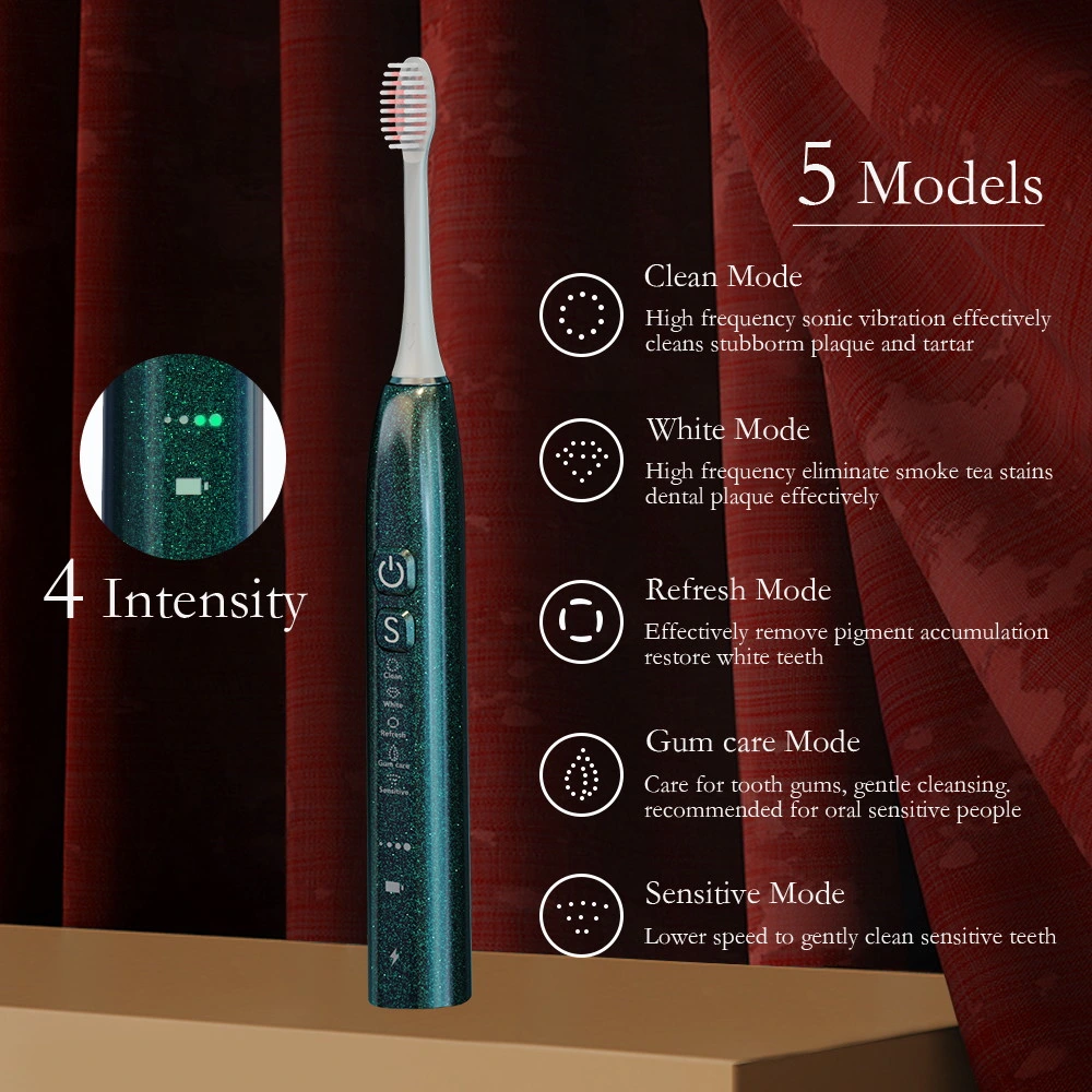 Electric Toothbrush Powerful Sonic Cleaning Rechargeable Toothbrush