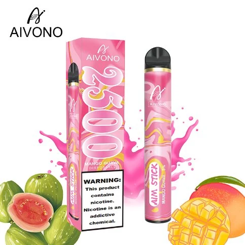 Authentique garantie Vape jetable AIM Stick 2500puffs 2% 5% nicotine 16Flavors 9 ml Big Juice OEM