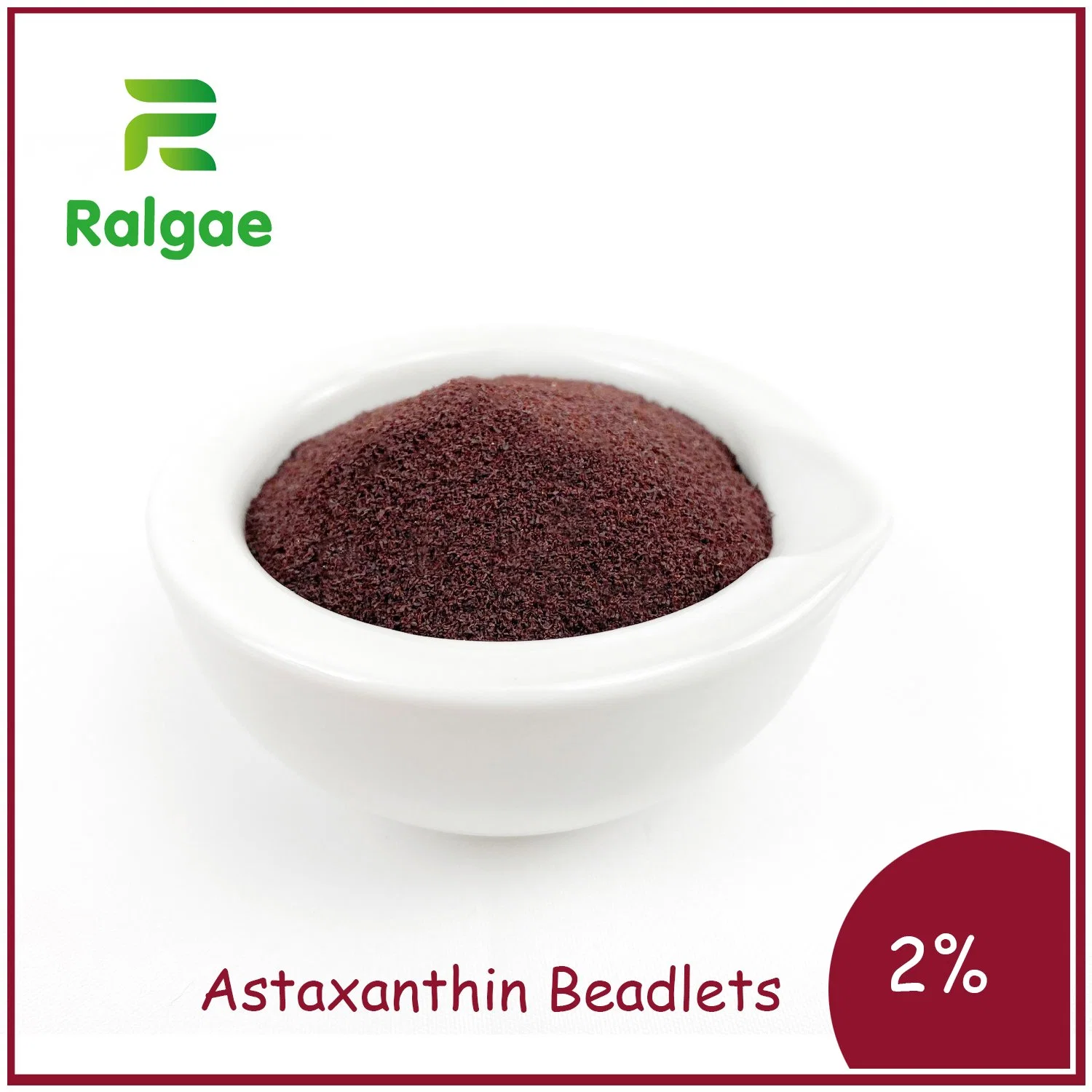 astexanthin Beadlets 2 ٪ باردة المياه Soluble المواد الغذائية المضادة للأكسدة الصحة الغذائية التغذية