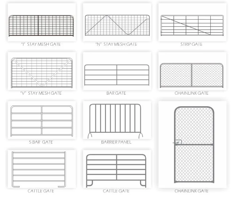 Ворота фермы и фермы Ограждения панели замыкая цепь для Австралии рынка для лошадь пера