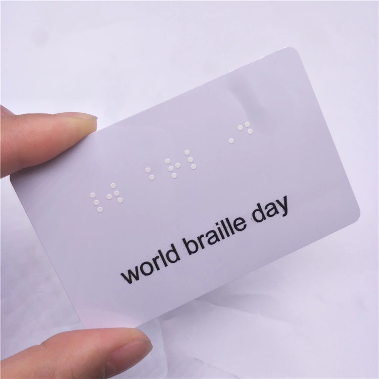 Benutzerdefinierte Passive Plastic Smart kontaktlose RFID Braille-Karte