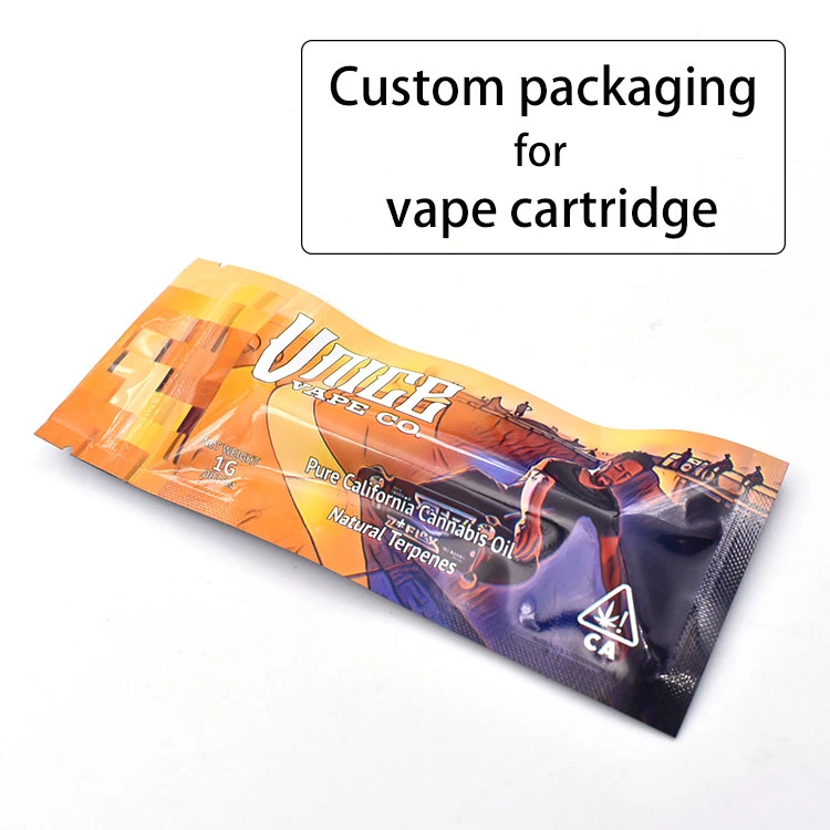 Custom Pen Vape Cartridges Box Flower Dry Herb Cigarette Food Grade Edible Bags Packaging