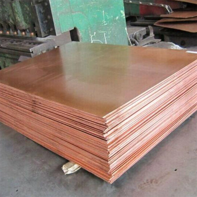 Factory Supply High quality/High cost performance 0.1mm 0.3mm 0.5mm 1mm 1.5mm 3mm 99.999% Purity Pure Red Copper Plate Sheet C12000 C11000 C12200 Copper Plate Sheet