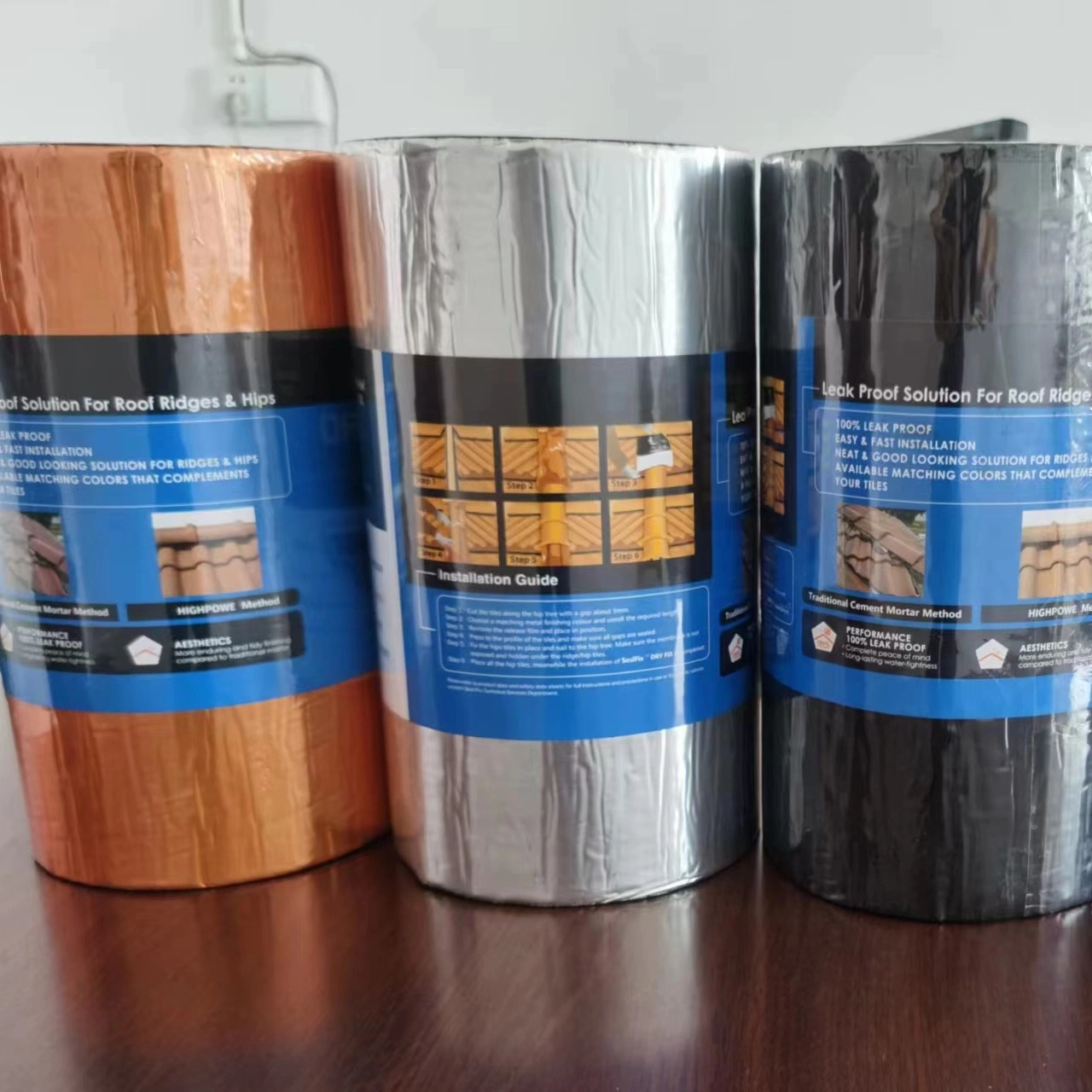 Popular Grey Aluminum Foil Bitumen Flashing Tape for Roofs Windows Repair Sealing