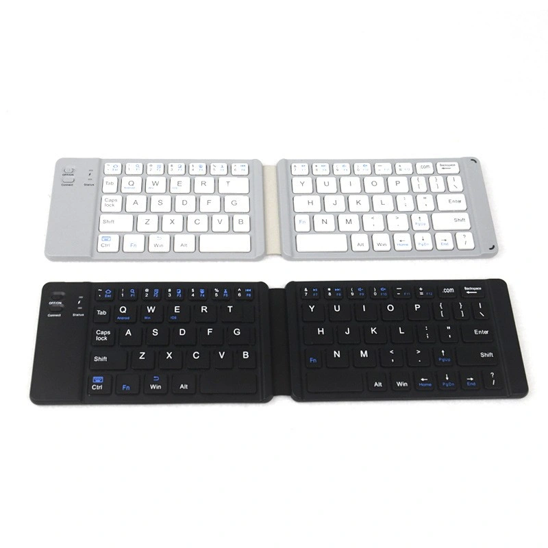 Suitable for Apple Android Microsoft Phablet Computer Wireless Keyboard Triple Fold iPad Keyboard Round Key