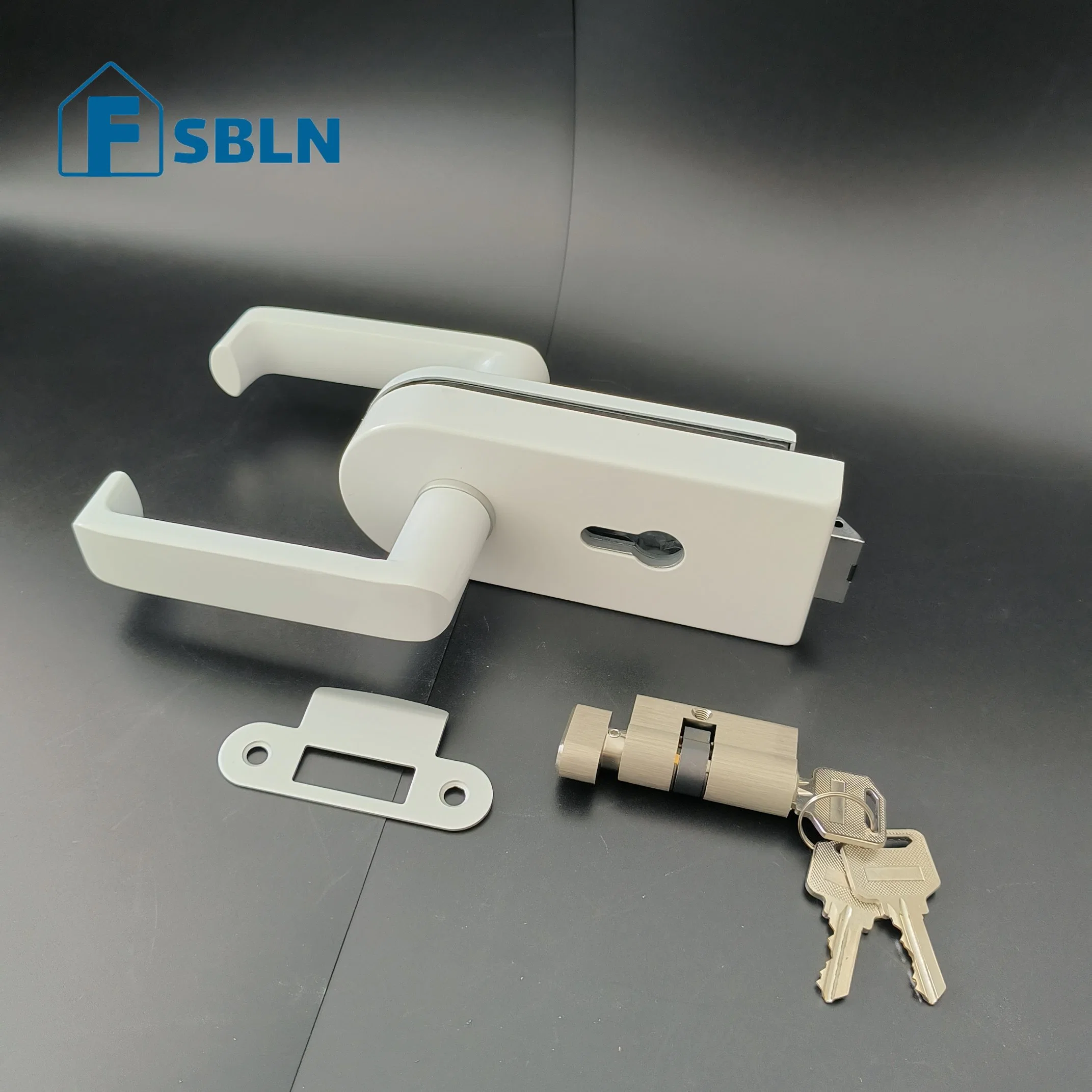 Hot Selling Zinc Alloy Glass Door Lock Aluminum Lock Door Handle Lock Hardware