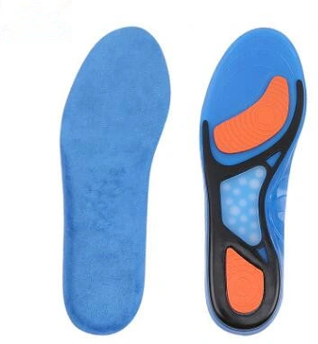 Soft Comfortable Arch Support Shock Absorption Gel Sport Massage Antislip Silicon Insole to Protect Feet