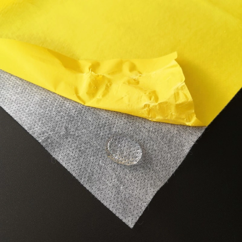 Waterproof PE film Glue Coated with PP Spunbond Nonwoven Fabric with High Beathability