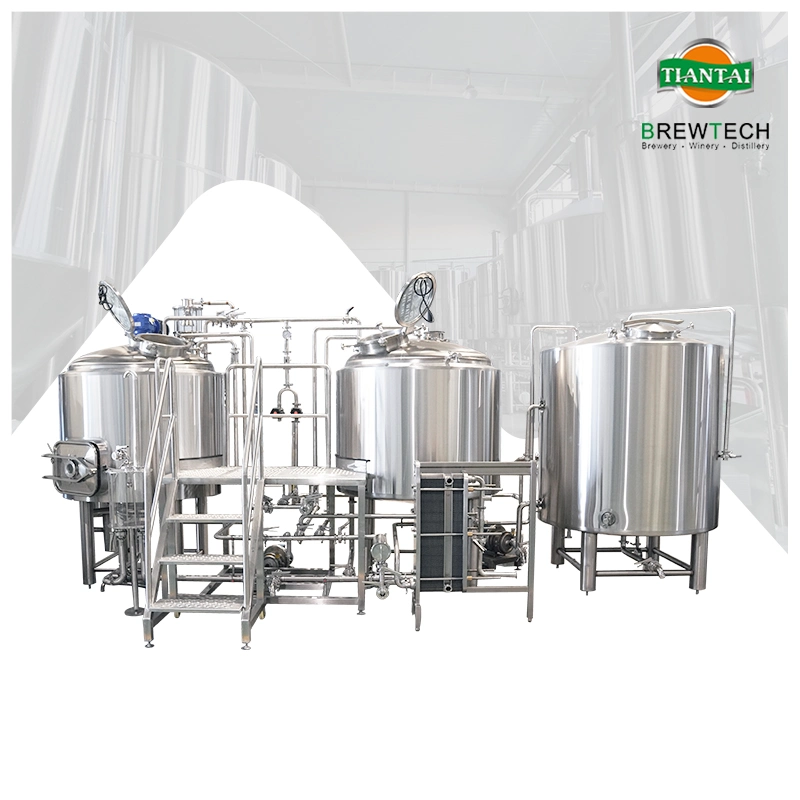 300L Tiantai Hot Water Tank2-Vessel Electric Heating Commercial Customized Brewing Equipment