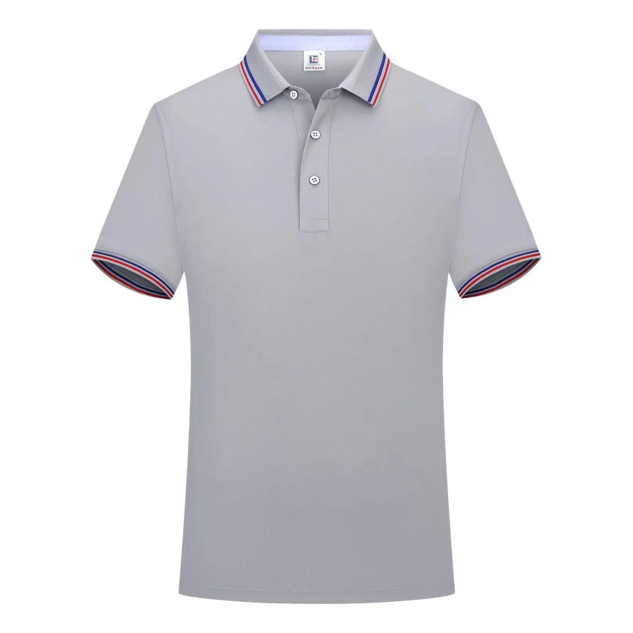 Polo Tshirt Men Shirt Double Stripe on Collar & Sleeve