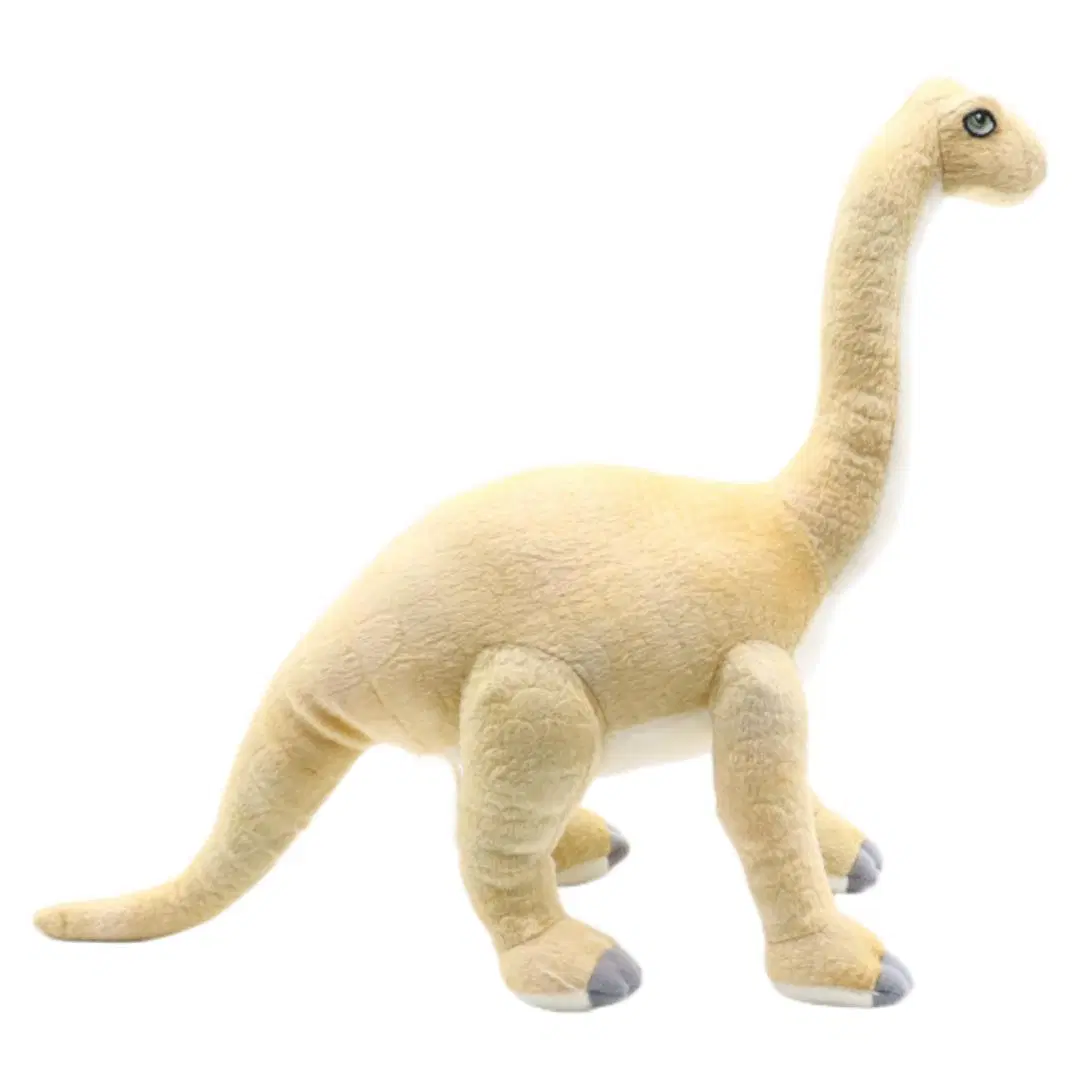 Los niños de la felpa Dragon Toy Brachiosaurus Beige 60cm niños don Dino con cuello largo Brachiosaurus suave Peluche animales dinosaurios juguetes para bebés