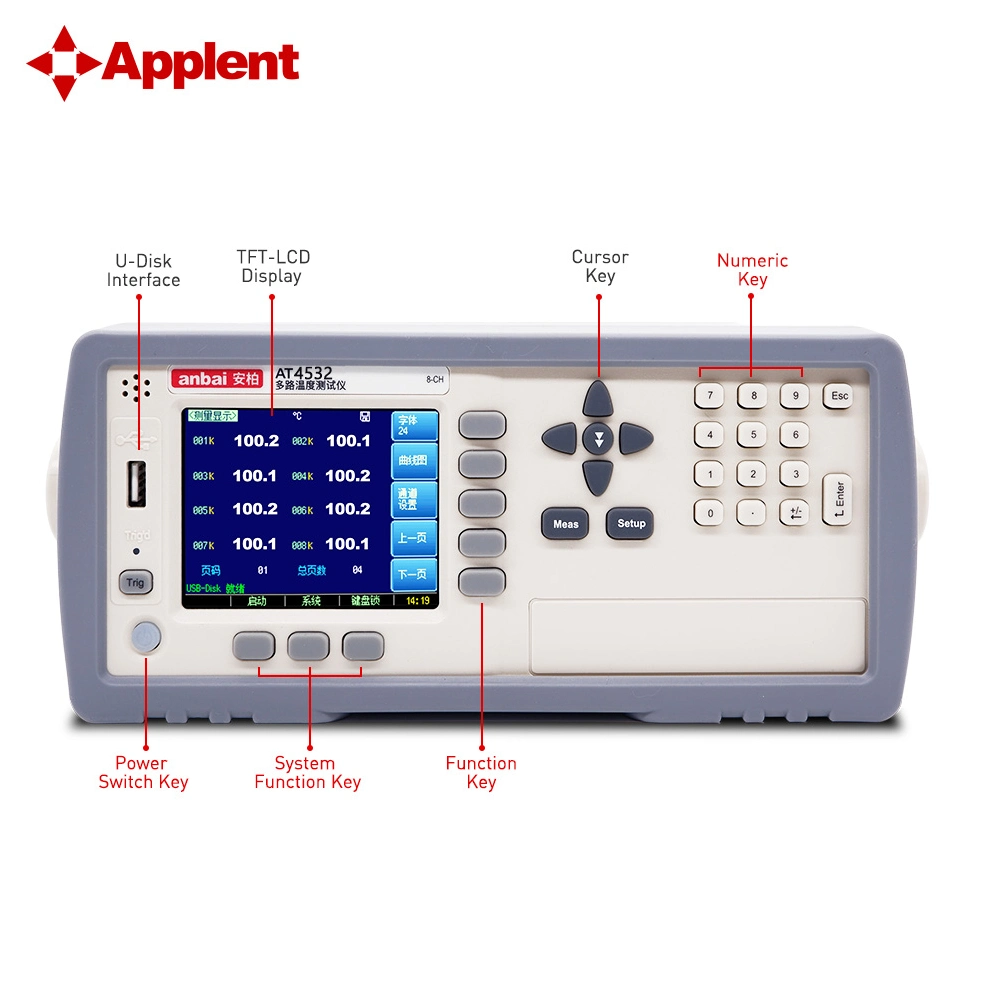 Multi Channels High Temperature Measuring Instruments At4508