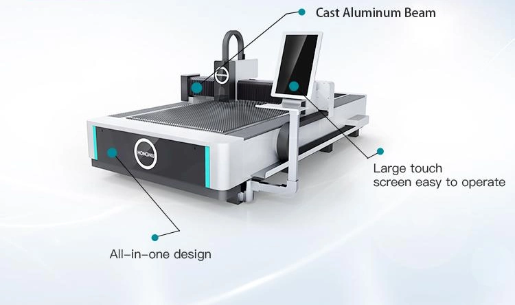 1500X3000 Aluminium Fiber Laser Cutting Machine Industrial Laser Machinery Equipment