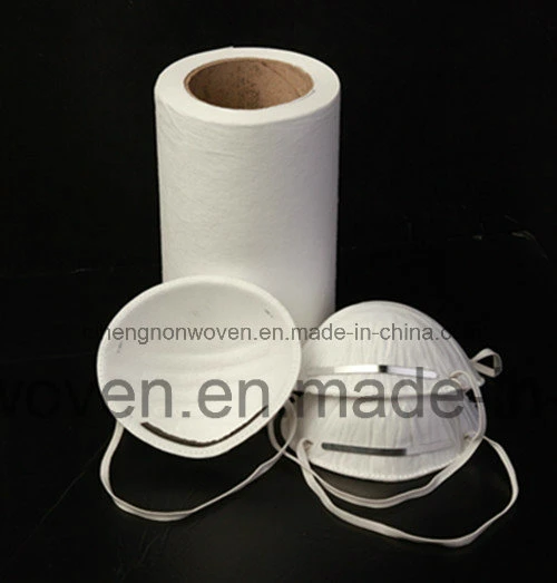 100% PP Filter Meltblown/Melt-Blown/Nonwovn/Non-Woven/Non Woven Fabric Bfe99%40/80GSM FFP2/FFP3 Textile