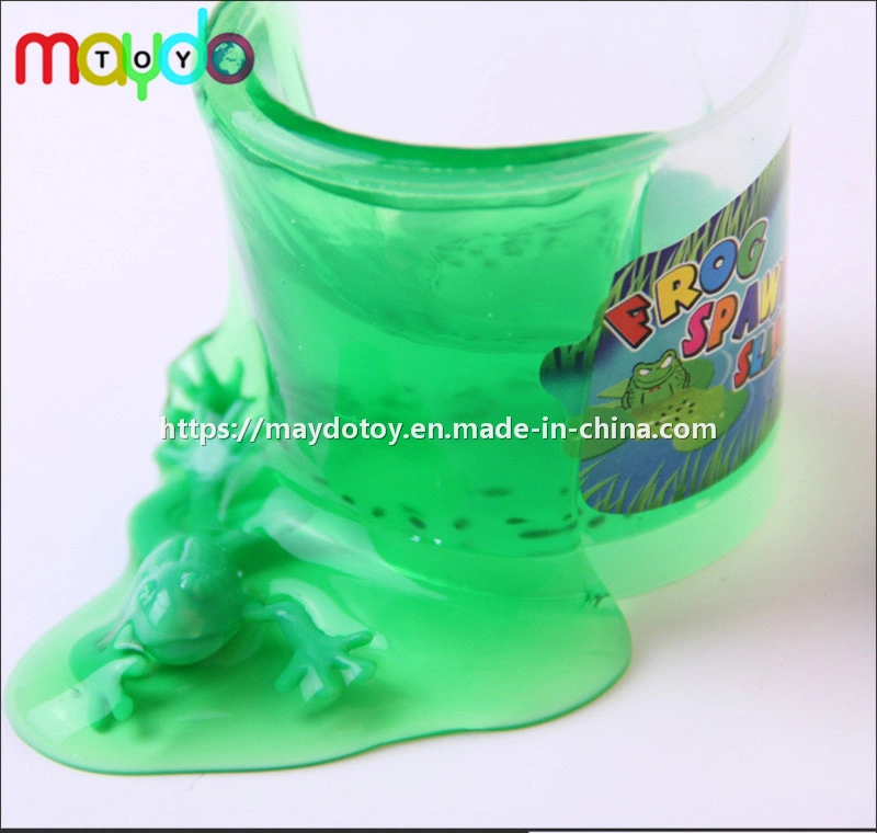 Novidade Frog Desovar Slime nojento Educacional Crystal Slime brinquedo com Inseto