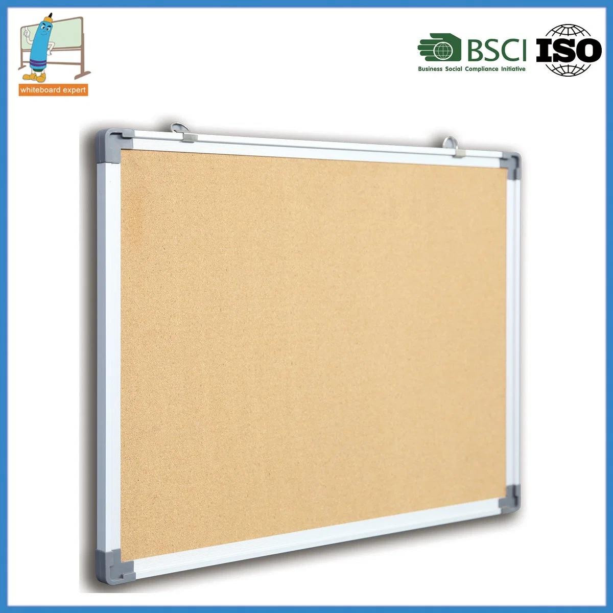 Corkboard Bulletin Board with Push Pins