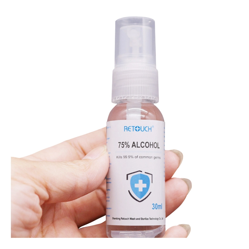 75% Ethanol Alkohol Hand Desinfektionsmittel Spray Liquid 100ml Desinfektionsmittel 99,9% Tragbares Alkoholspray