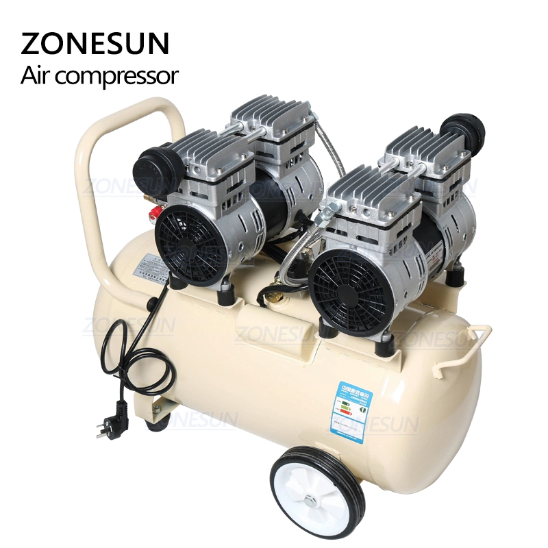 Zonesun 50L Pure Copper Piston Type Mute Oil-Free Air Compressor