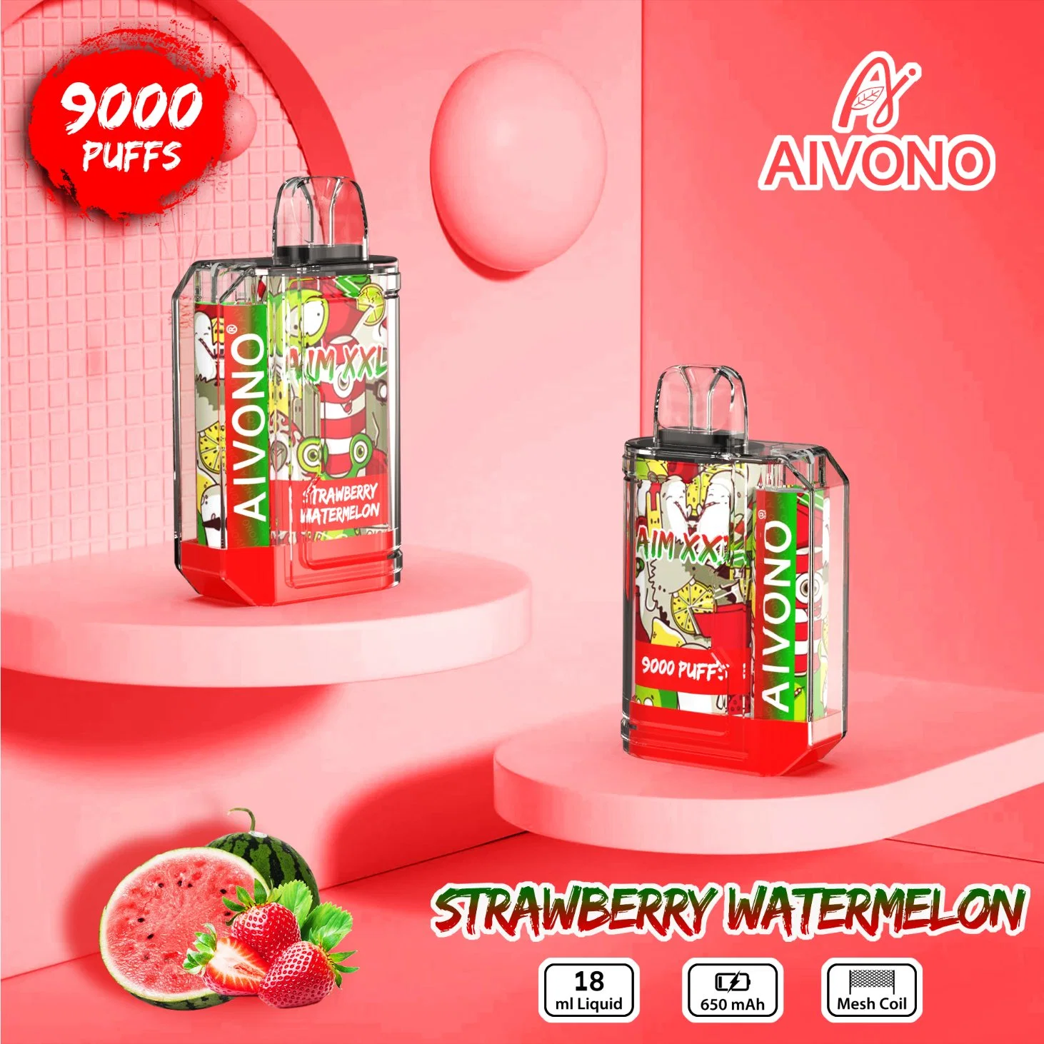 Aivono Aim XXL Hot Wholesale/Supplier Disposable/Chargeable Vape 9000 Puffs 0% 2% 3% 5%