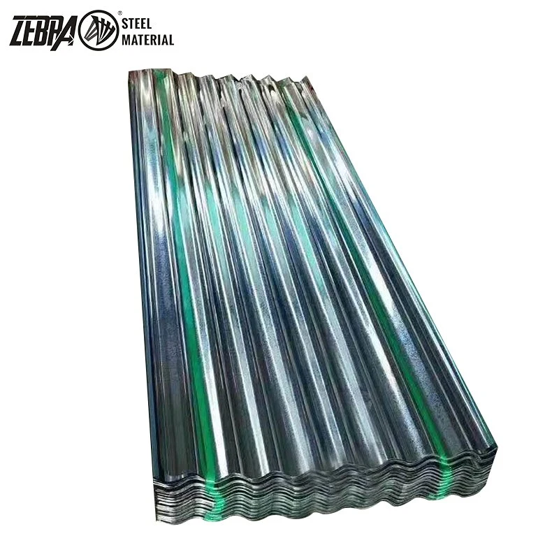 30 / 28 / 26 / 24 Gauge Corrugated Steel Plate Gi Wave Metal Tile China Made for American Market