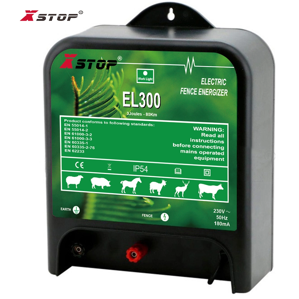 Xstop EL300 Low Impedance Electric Fence 230V Plug-in Energizer