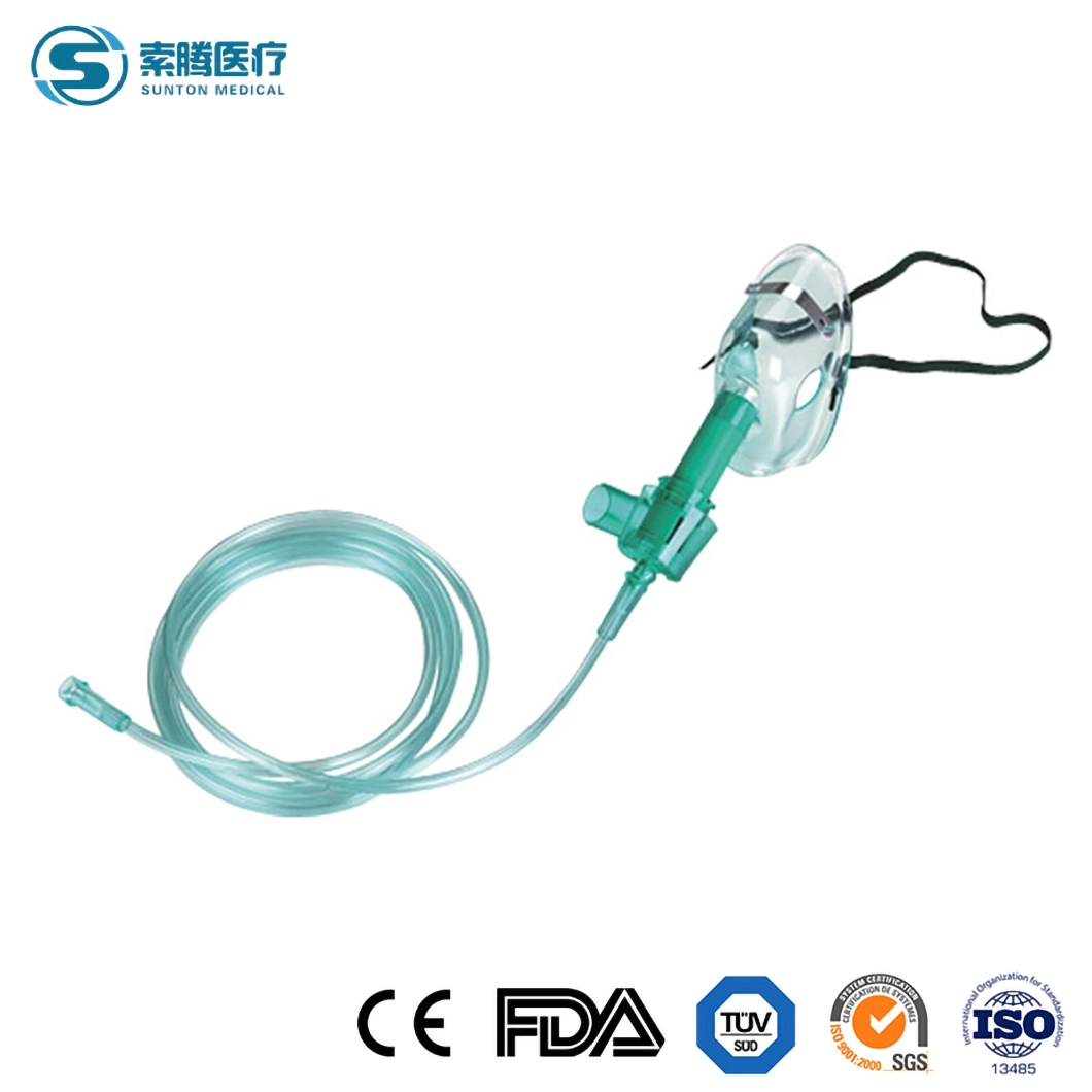 Sunton China produtos descartáveis de máscara de oxigênio fabricantes XL MÁSCARA DE OXIGÉNIO Outros Consumíveis Médicos Anestesia Médica máscara de oxigênio usado para máquina de anestesia