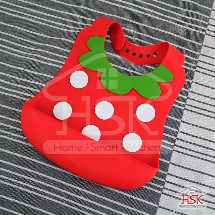 Waterproof Silicone Bib, Comfortable Soft and Easy Clean